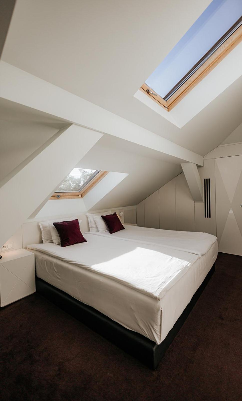 فندق بلاتينيوم بالاس فروتسواف المظهر الخارجي الصورة A bedroom with a skylight